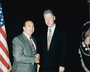 dave and President Clinton